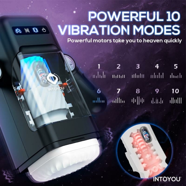 Elon Intelligent Masturbator with Up and Down Movement, Vibration, Heat and Phone Holder - immagine 11