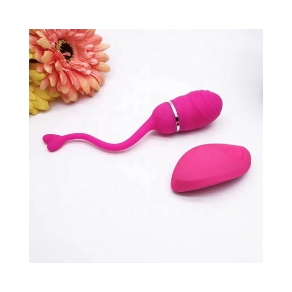 Vibrating Egg with Remote Control Odise USB Silicone Pink - immagine 6